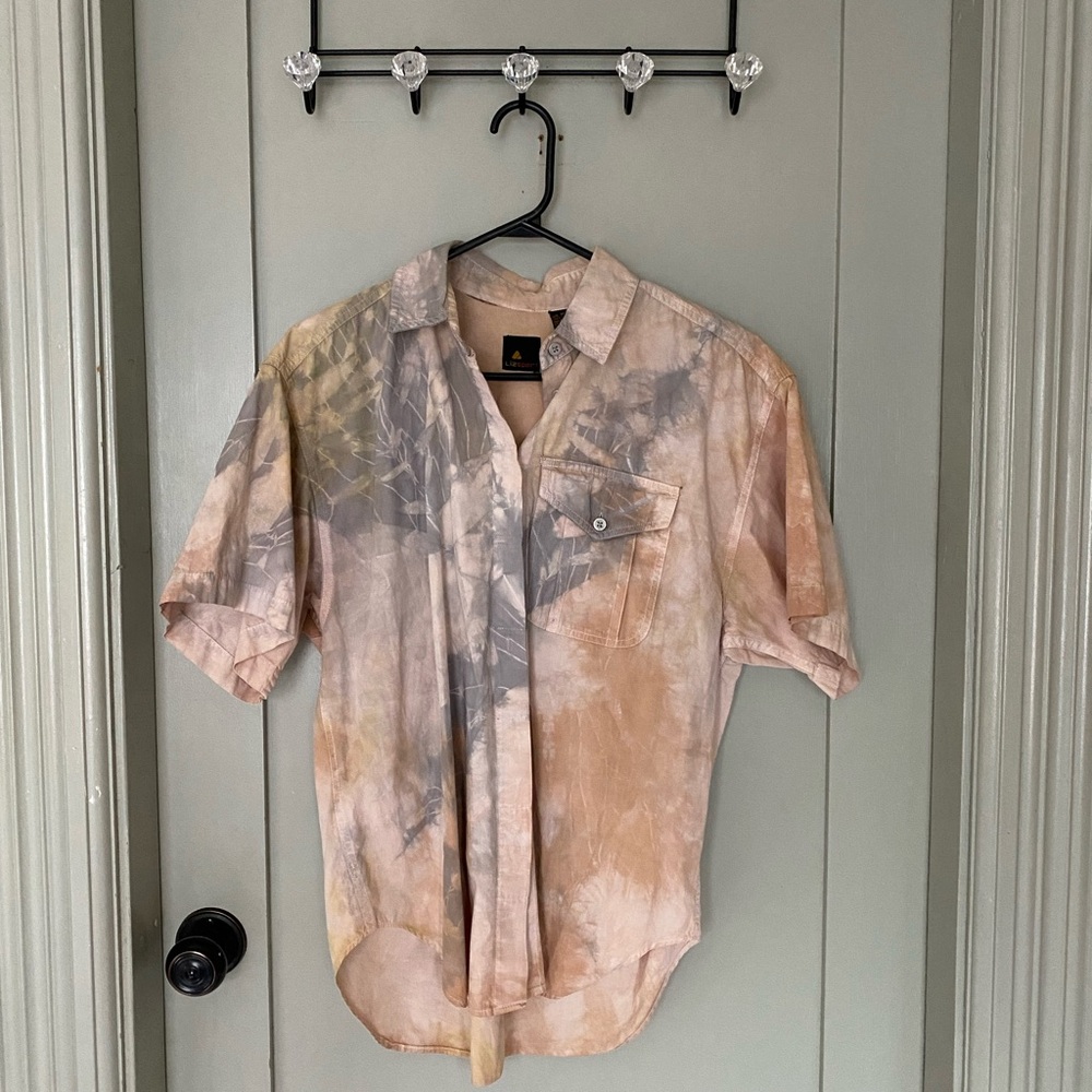 Vintage hand dyed button up